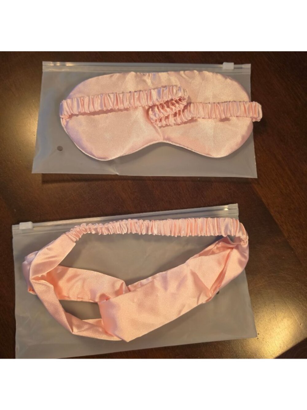Pink Plush Throw Blanket Sleep Mask Headband Self Care Gift Set New - Picture 5 of 5